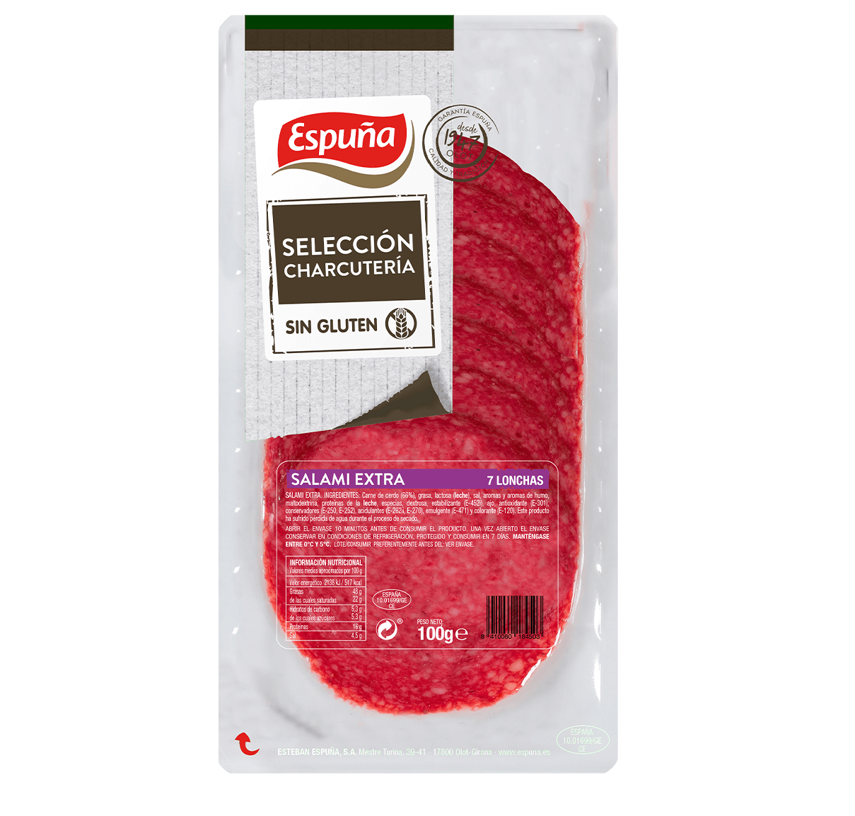 Salami llesques 100g